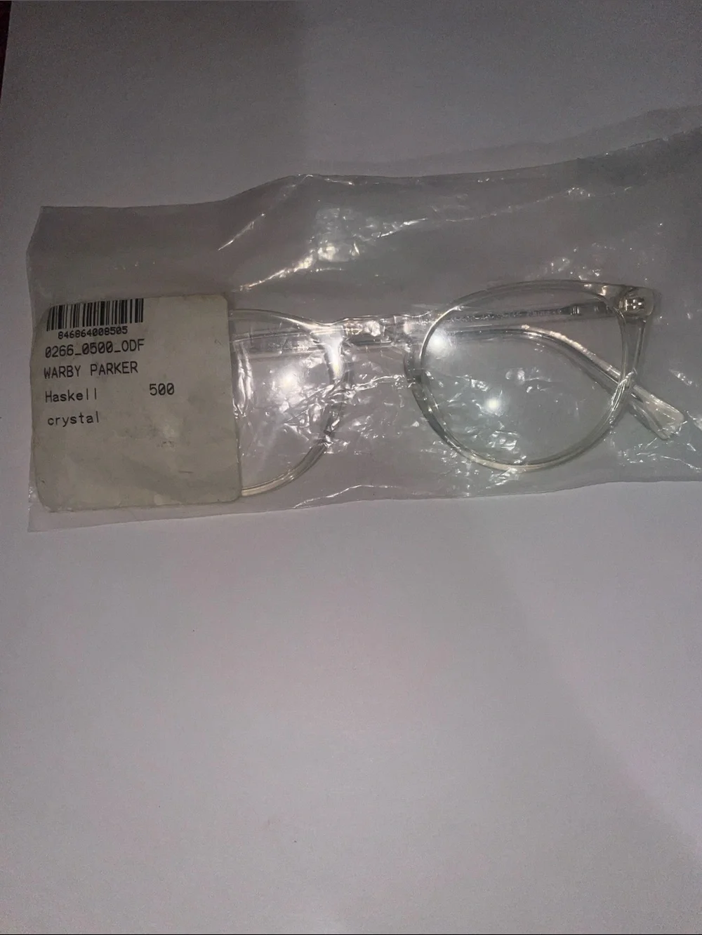 Warby Parker Haskell crystal